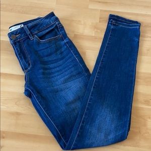 Garage Medium Wash Blue Skinny Jeans